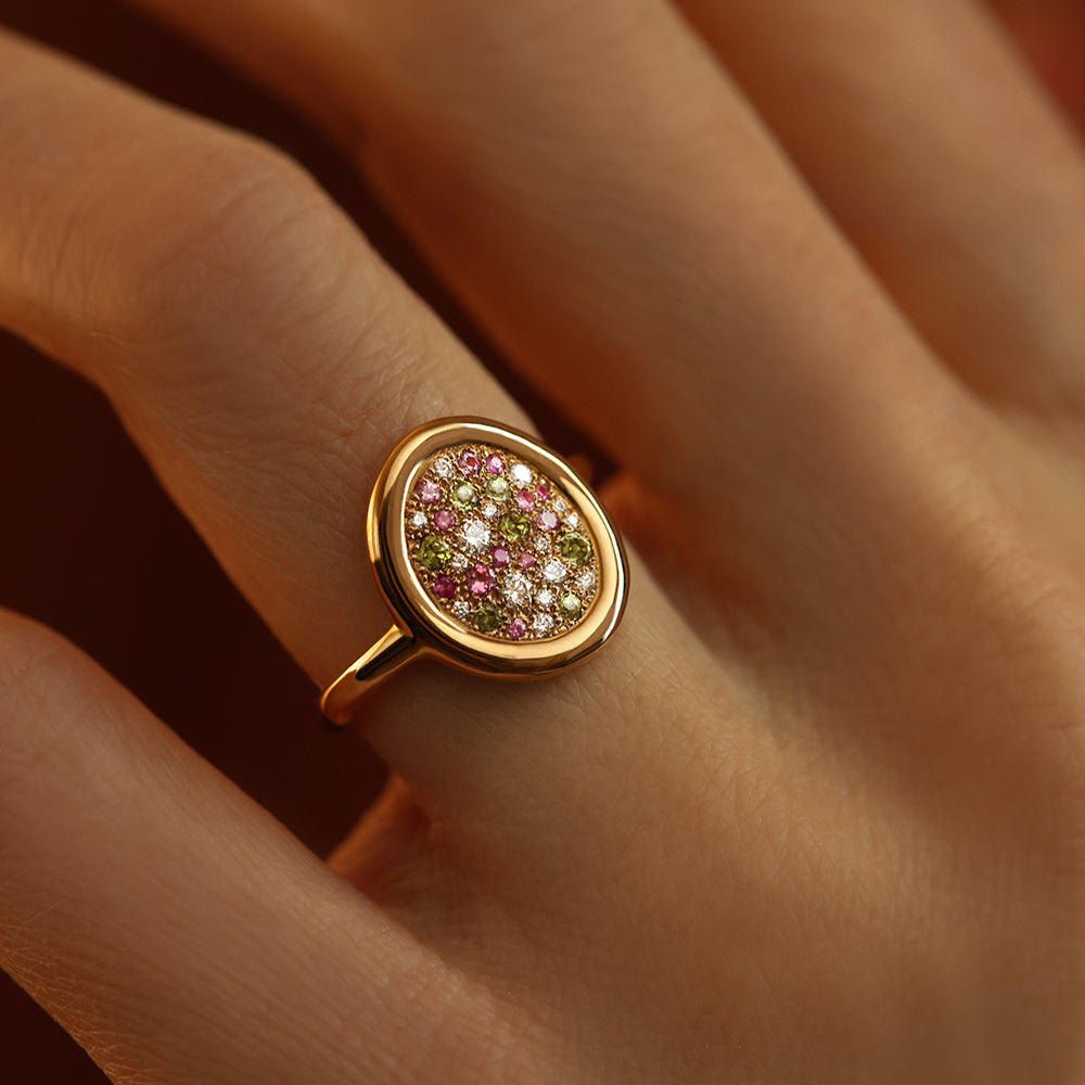 Soluna saphirs roses et verts M - Deloison Paris