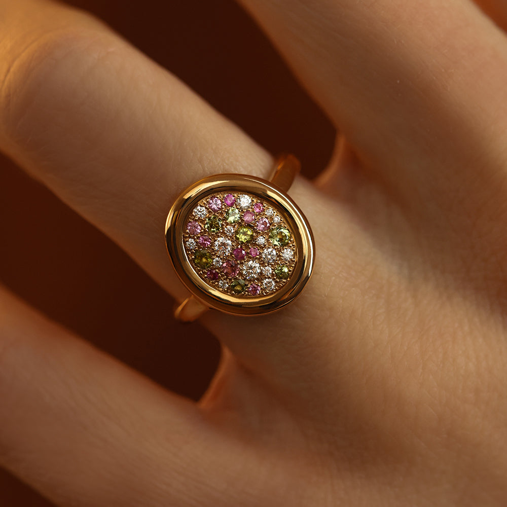 Soluna saphirs roses et verts M - Deloison Paris