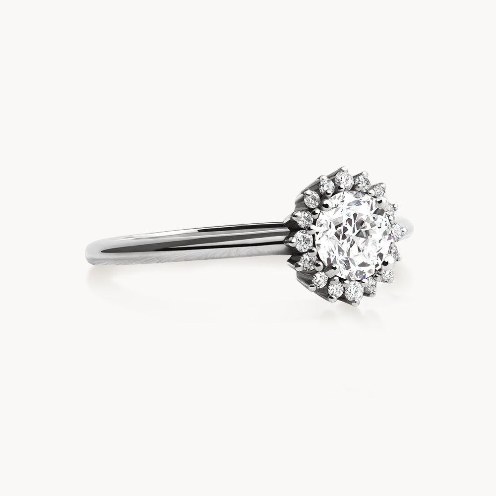 #Métal_Or blanc 18k