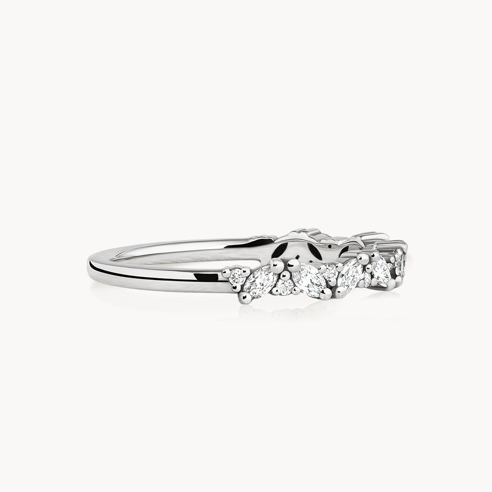 #Métal_Or blanc 18k