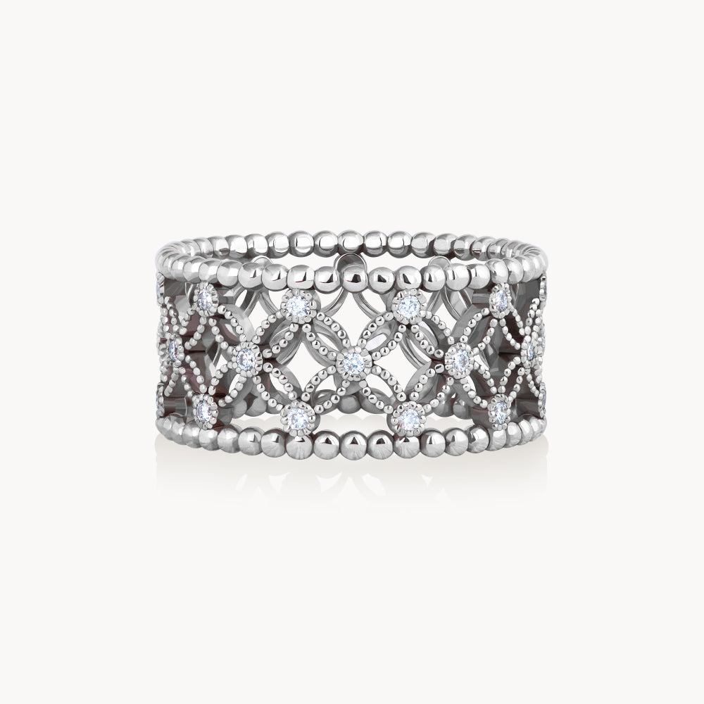 #Métal_Or blanc 18k