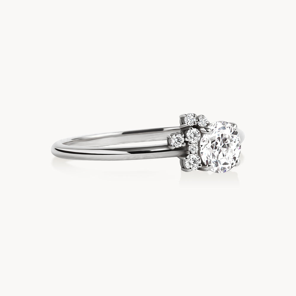#Métal_Or blanc 18k