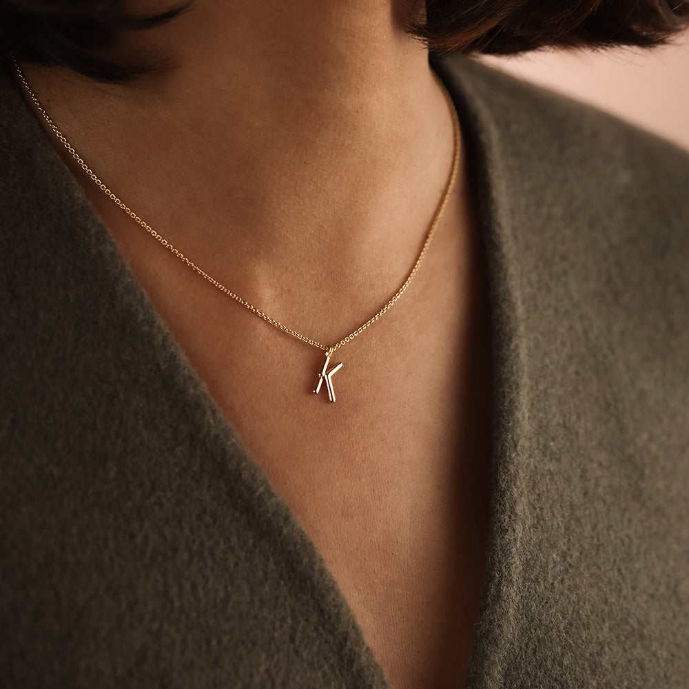 Collar BOLD - Letra K - Deloison Paris