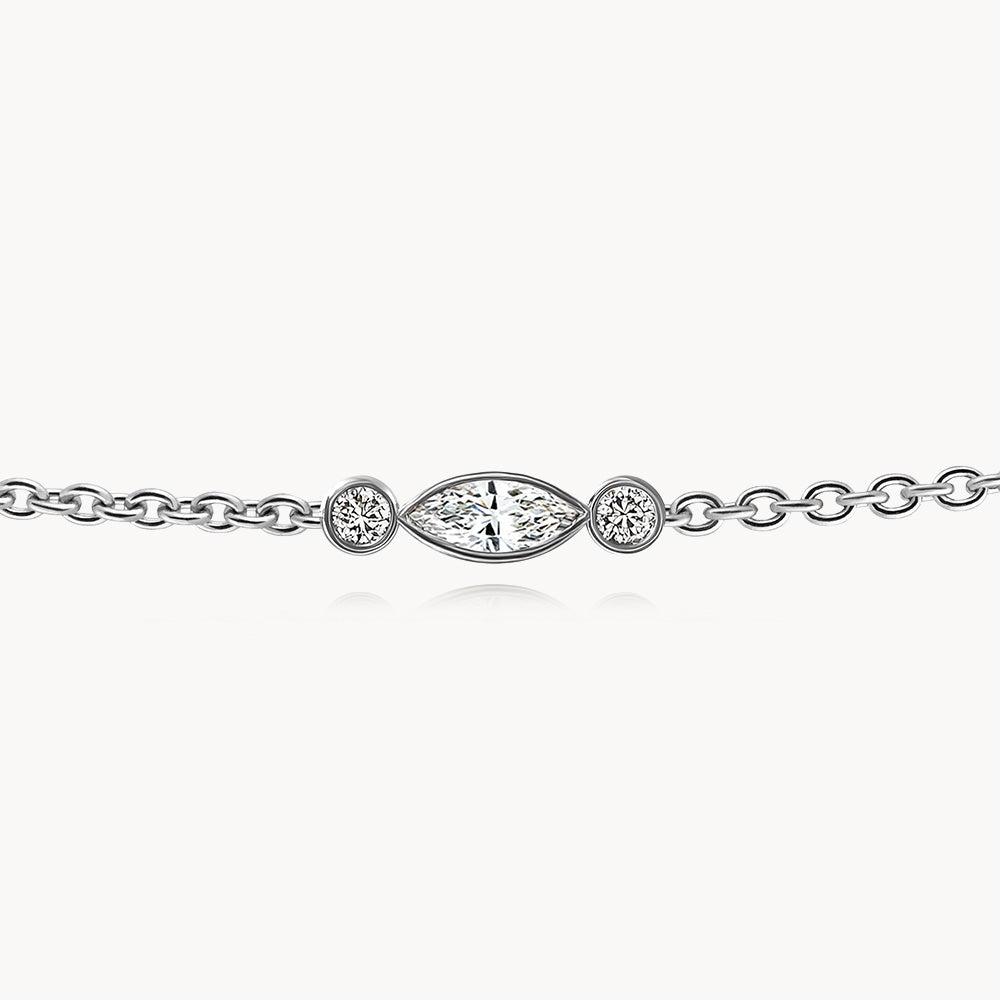 #Métal_Or blanc 18k