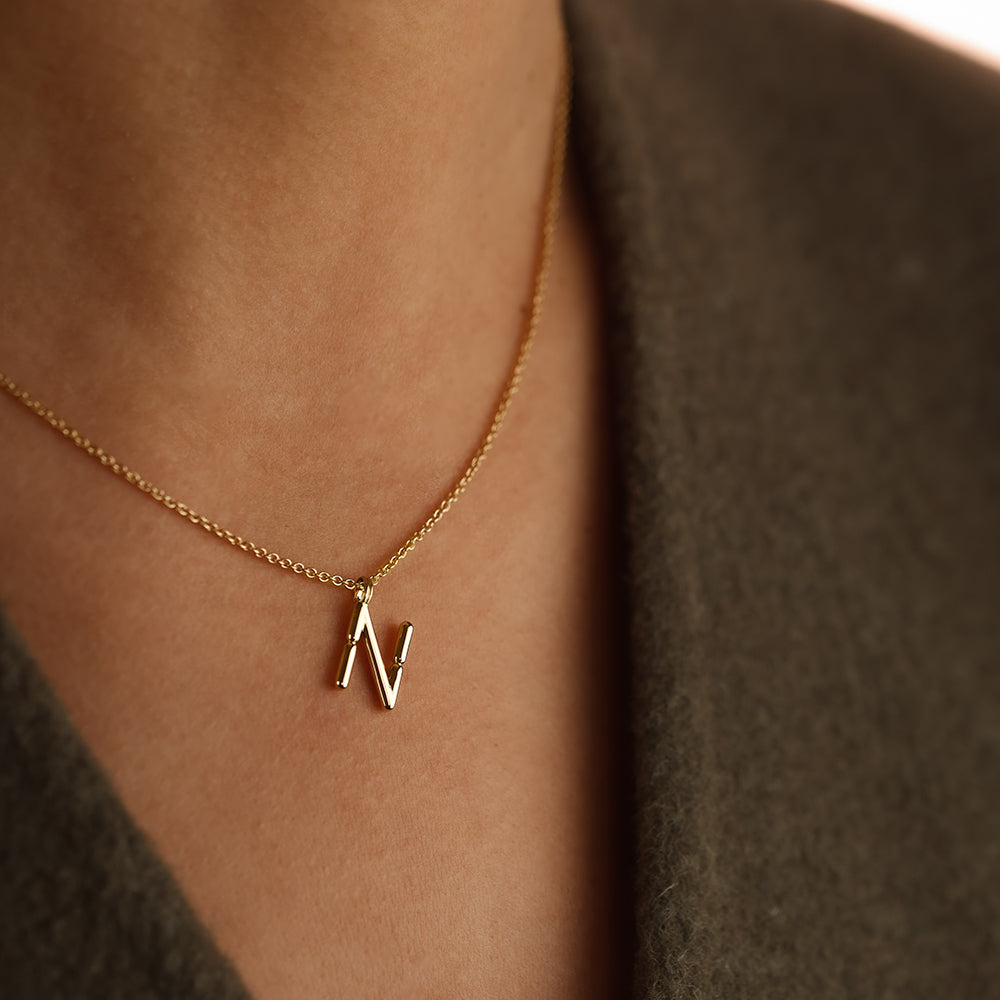 Collar BOLD - Letra N - Deloison Paris