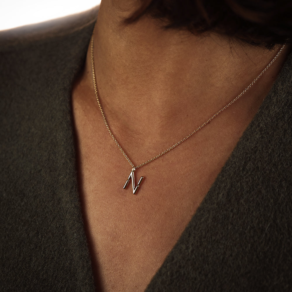 Collar BOLD - Letra N - Deloison Paris
