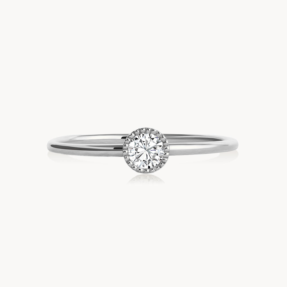 #Métal_Or blanc 18k