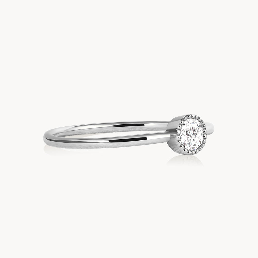 #Métal_Or blanc 18k