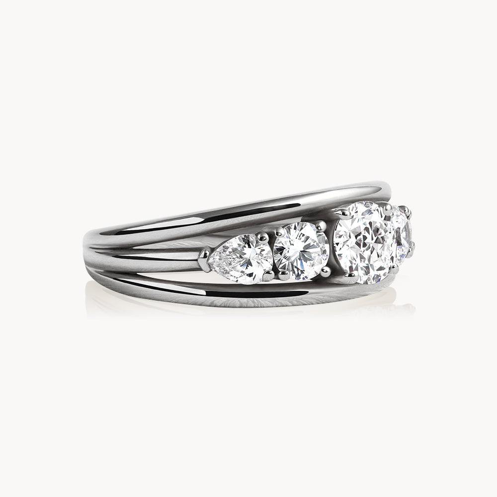 #Métal_Or blanc 18k