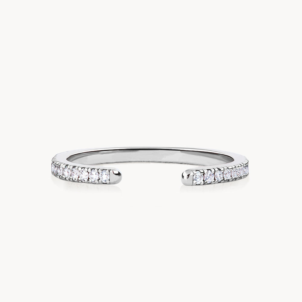 #Métal_Or blanc 18k