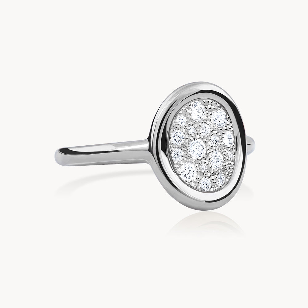 #Métal_Or blanc 18k