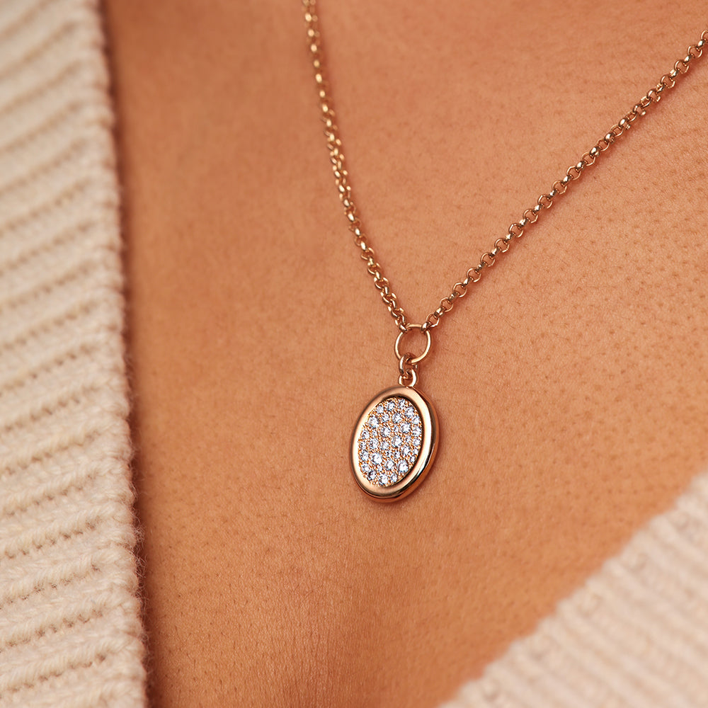 Pendentif Soluna diamants M - Deloison Paris