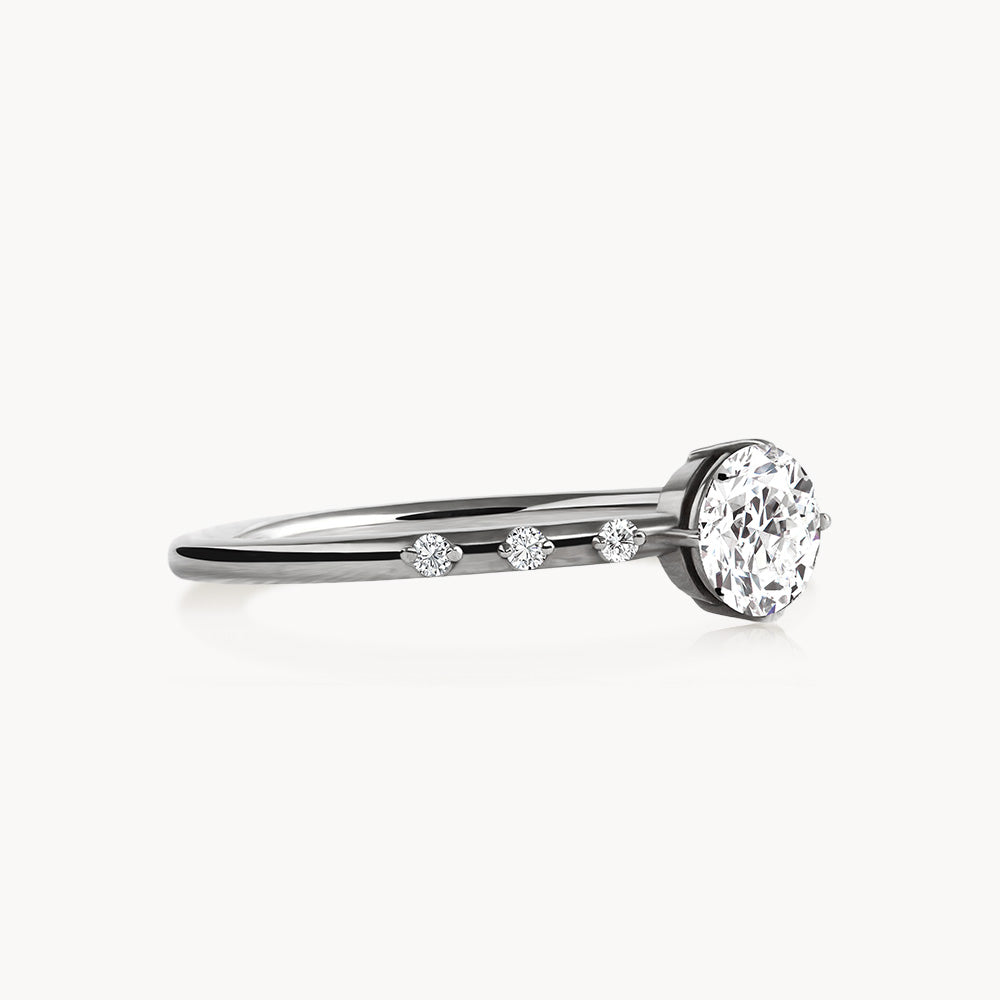 #Métal_Or blanc 18k