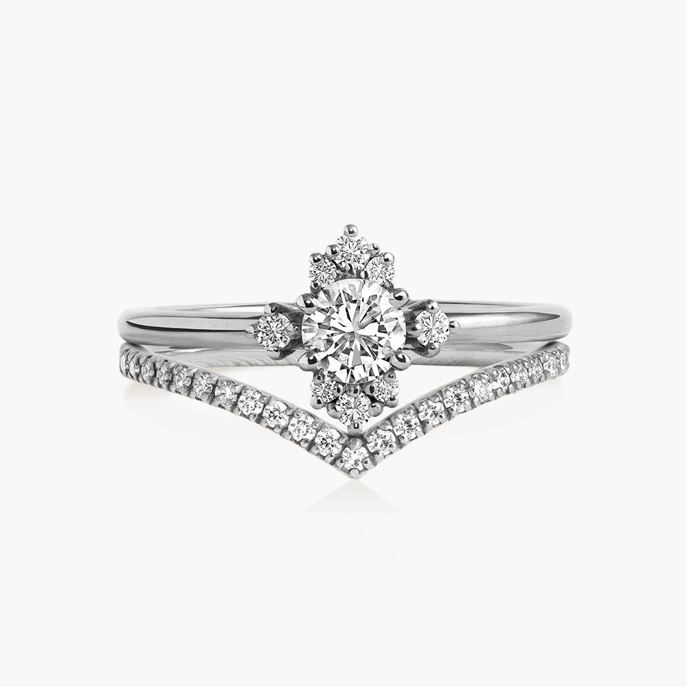 #Métal_Or blanc 18k