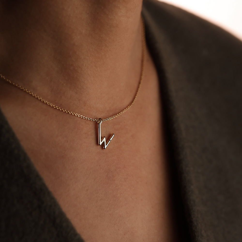 Collar BOLD - Letra W - Deloison Paris