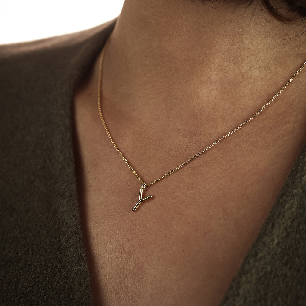 Collier BOLD - Lettre Y - Deloison Paris