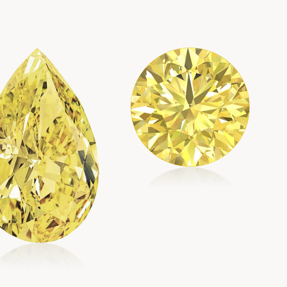 Pierre diamant jaune