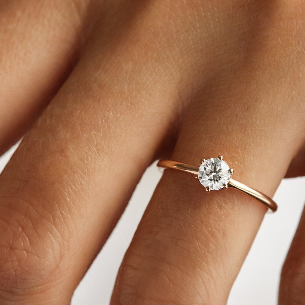 Bague solitaire diamant - Deloison Paris