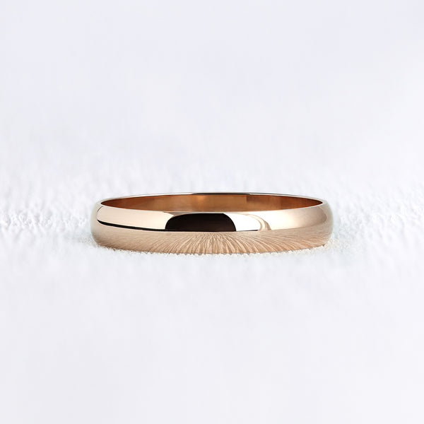 Alliance Femme Plaquée Or 18K - Taille 52 - Modèle Duo Jonc Satiné - Made In France