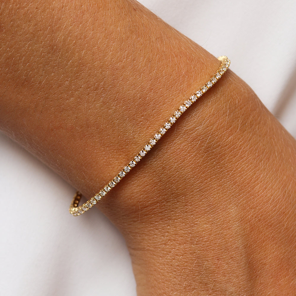 Bracelet rivière de diamants - Deloison Paris