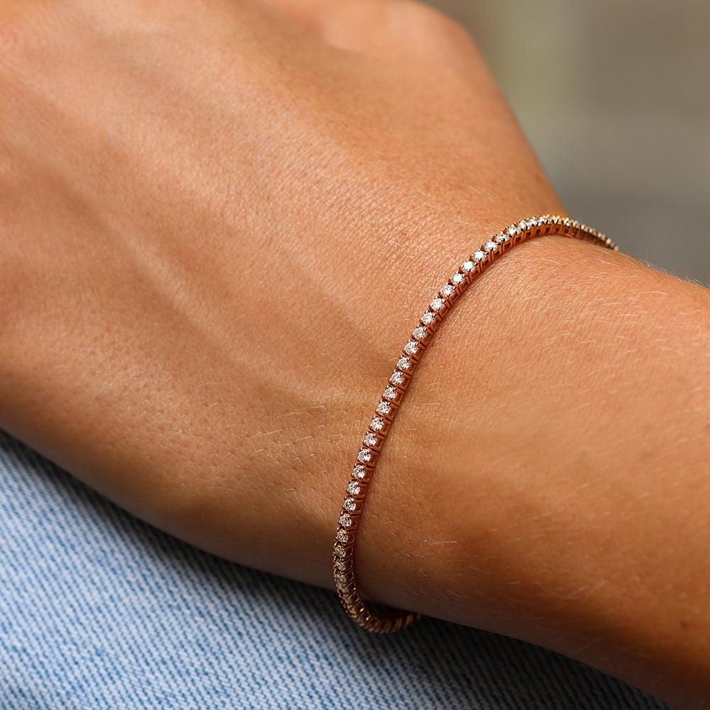 Bracelet rivière de diamants - Deloison Paris