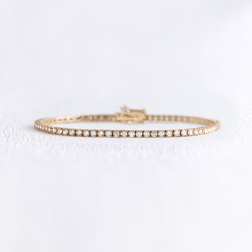 Bracelet rivière de diamants - Deloison Paris