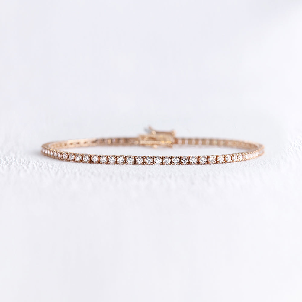 Bracelet rivière de diamants - Deloison Paris