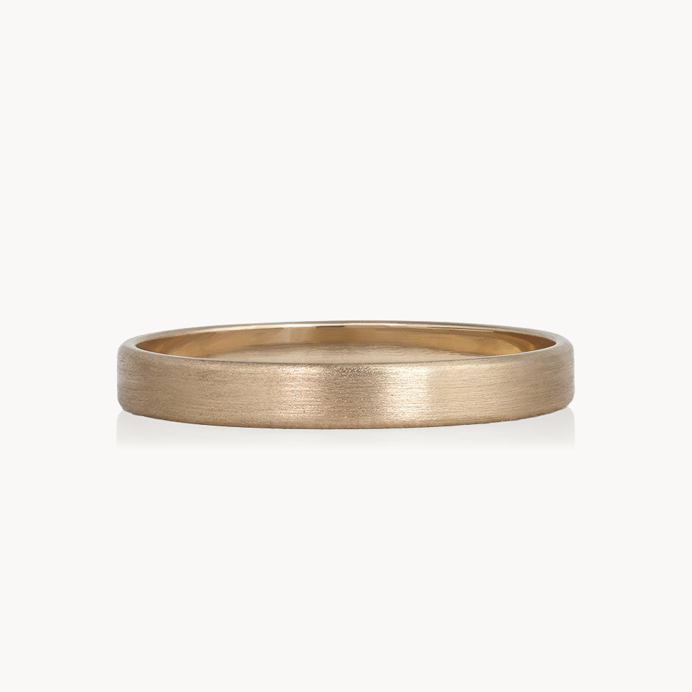 Alliance pour homme en or blanc 19 carats et or jaune 18 carats – Lynn Légaré Joaillerie