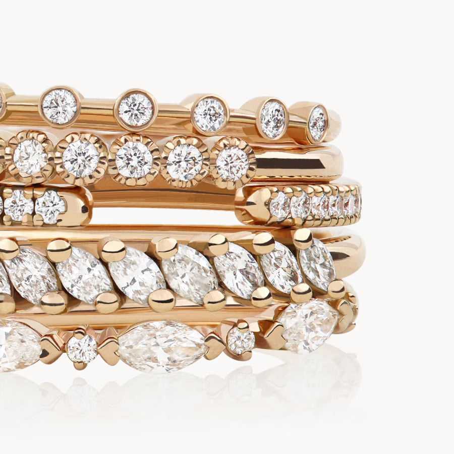 Alliances diamant femme