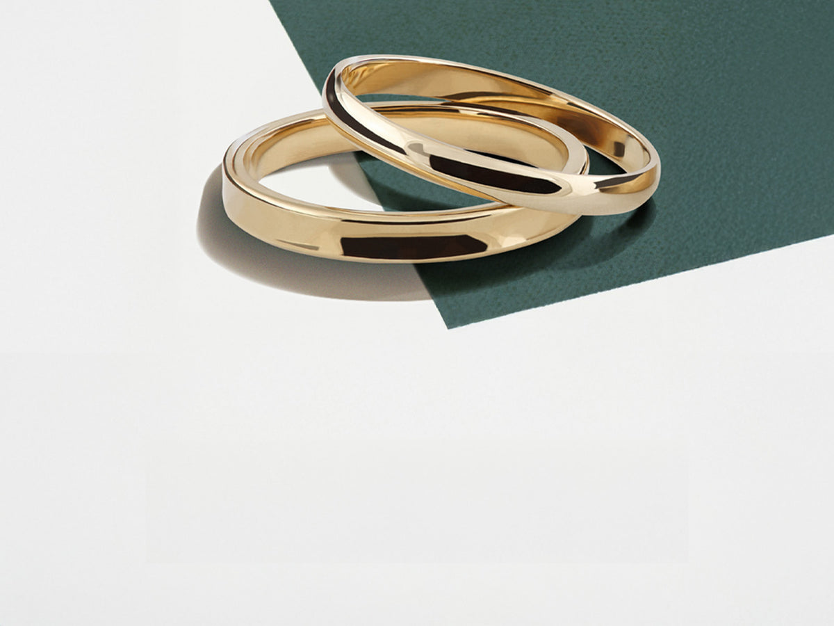 Alliances homme or 18K