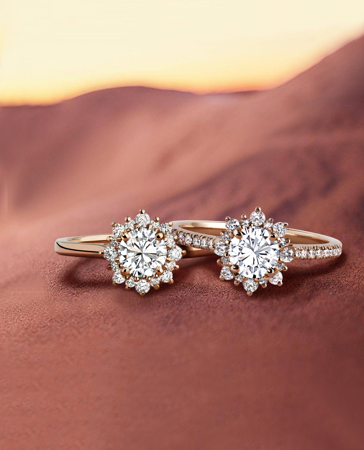 Bagues de fiançailles Marguerite diamants