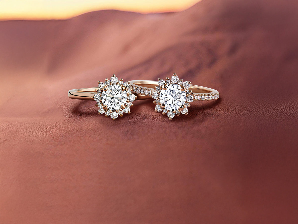Bagues de fiançailles Marguerite diamants