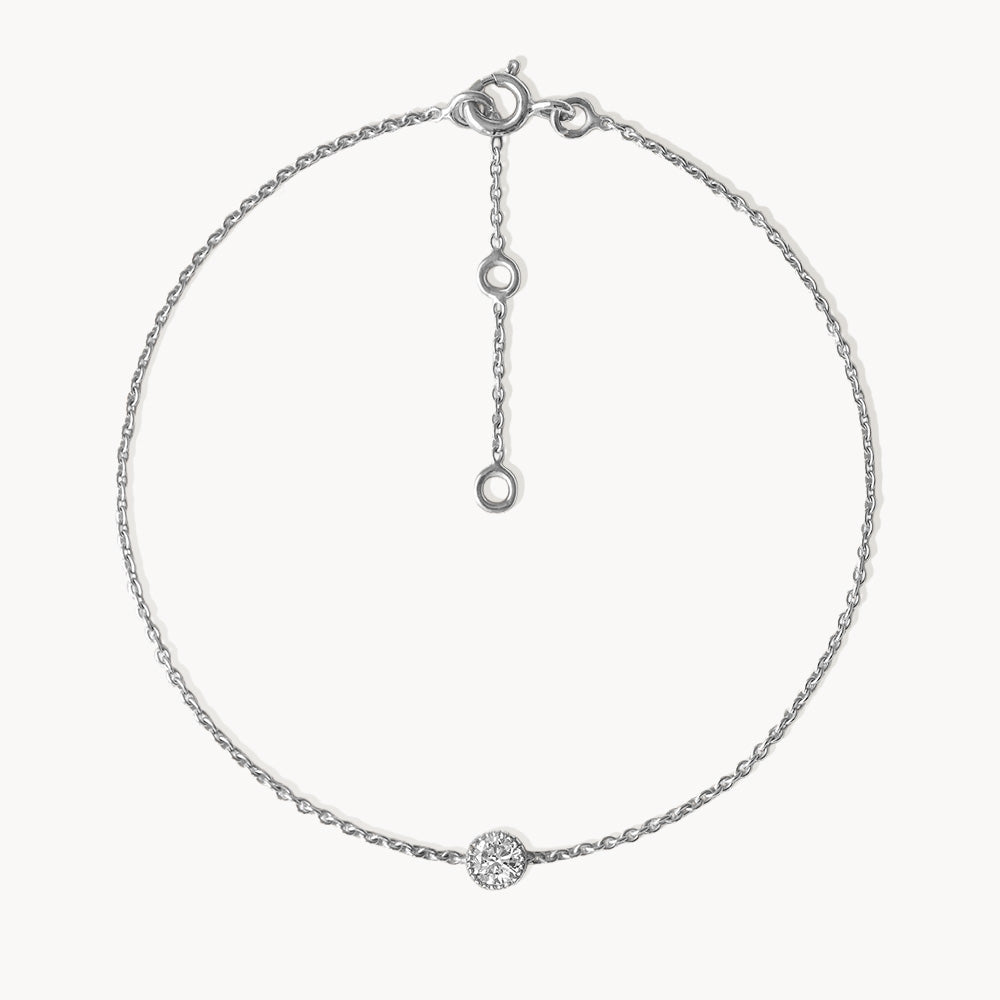 #Métal_Or blanc 18k