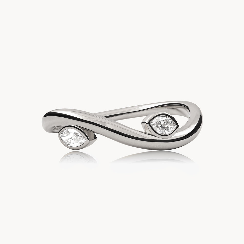 #Métal_Or blanc 18k