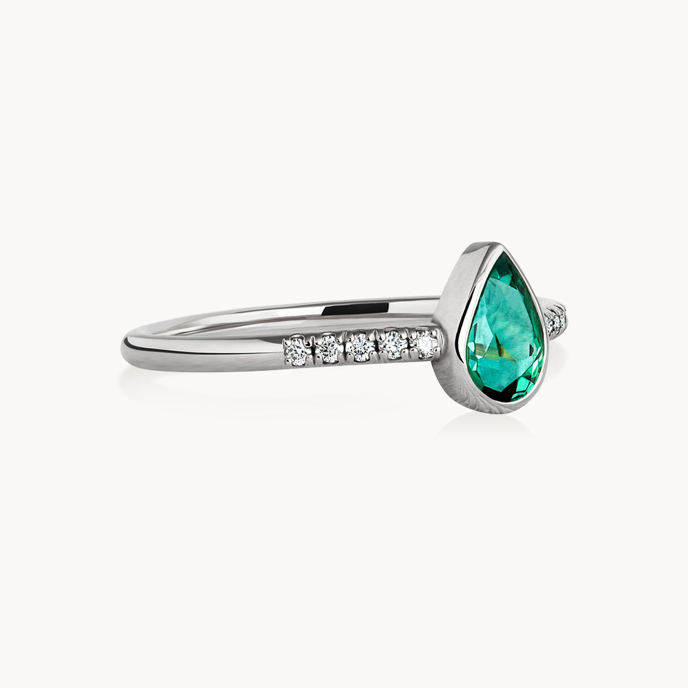 #Métal_Or blanc 18k