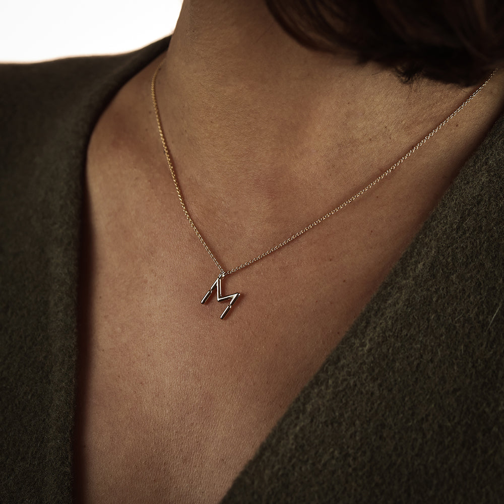 Collier BOLD - Lettre M - Deloison Paris