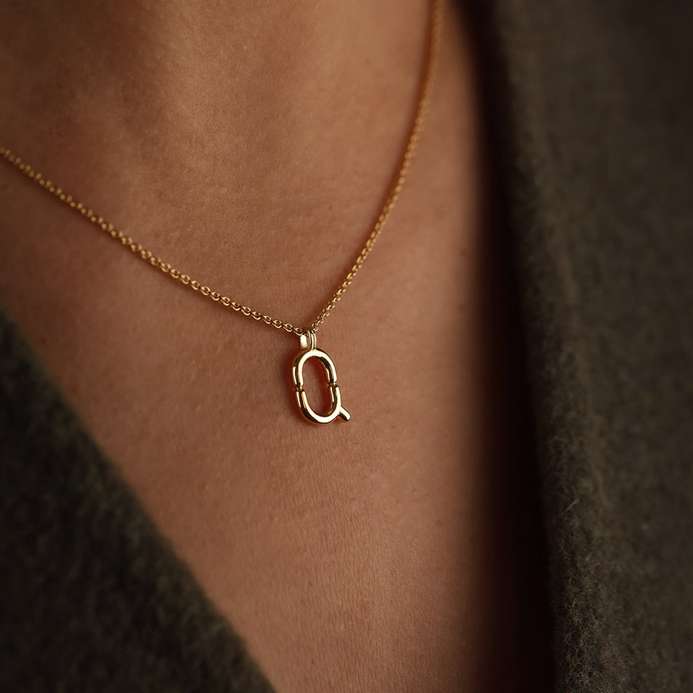 Collier BOLD - Lettre Q - Deloison Paris