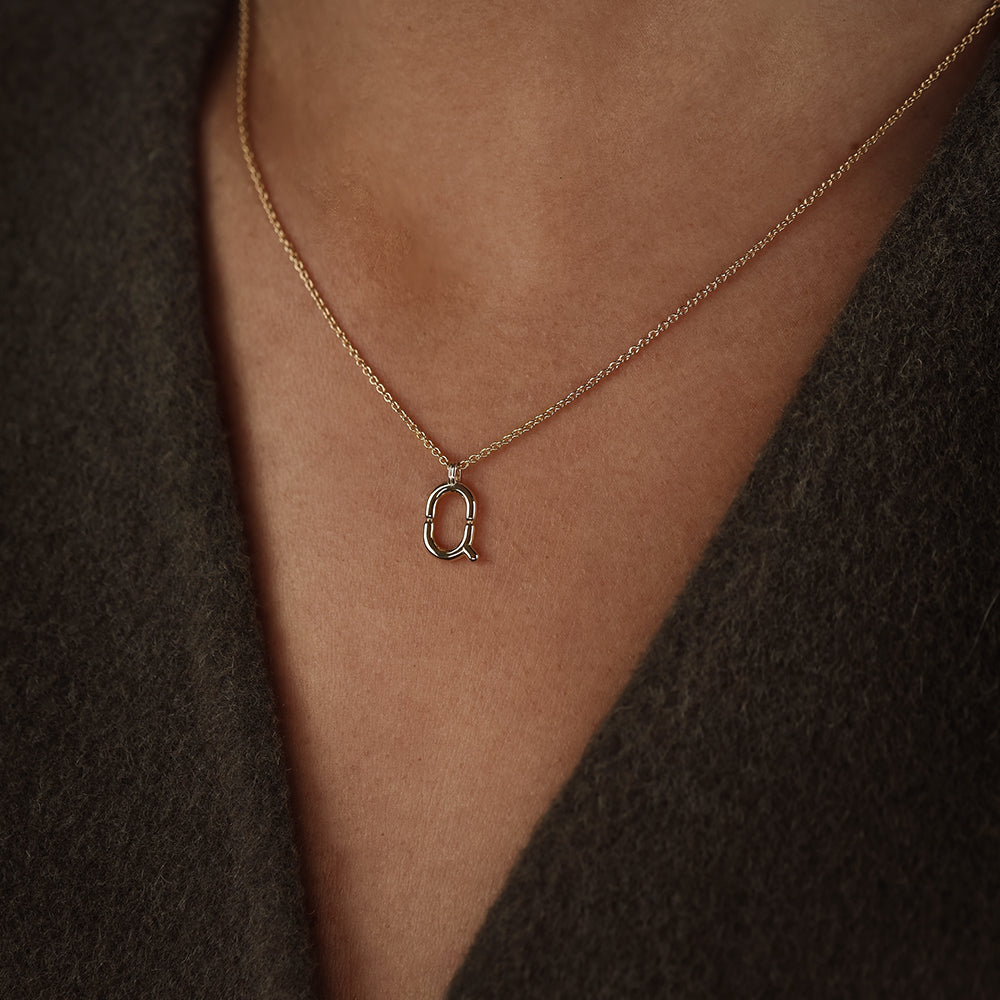 Collier BOLD - Lettre Q - Deloison Paris