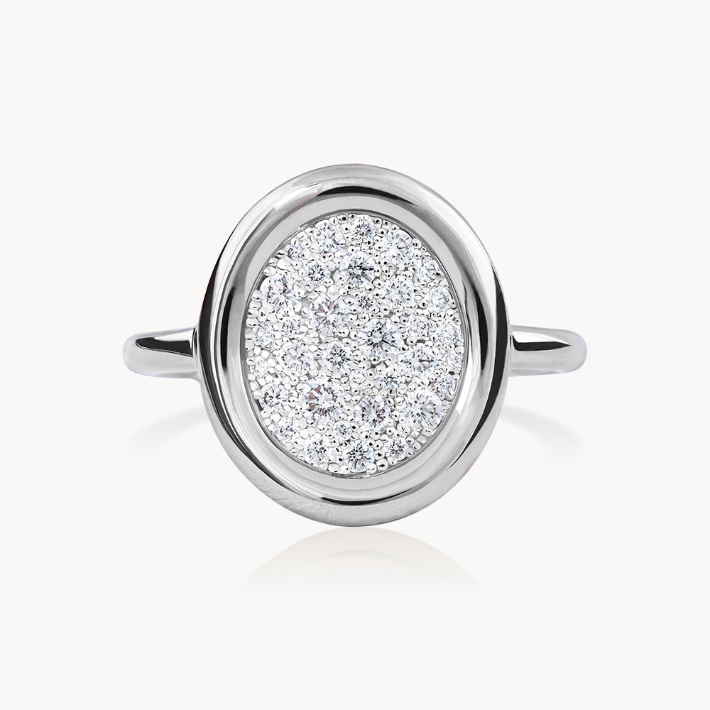 #Métal_Or blanc 18k