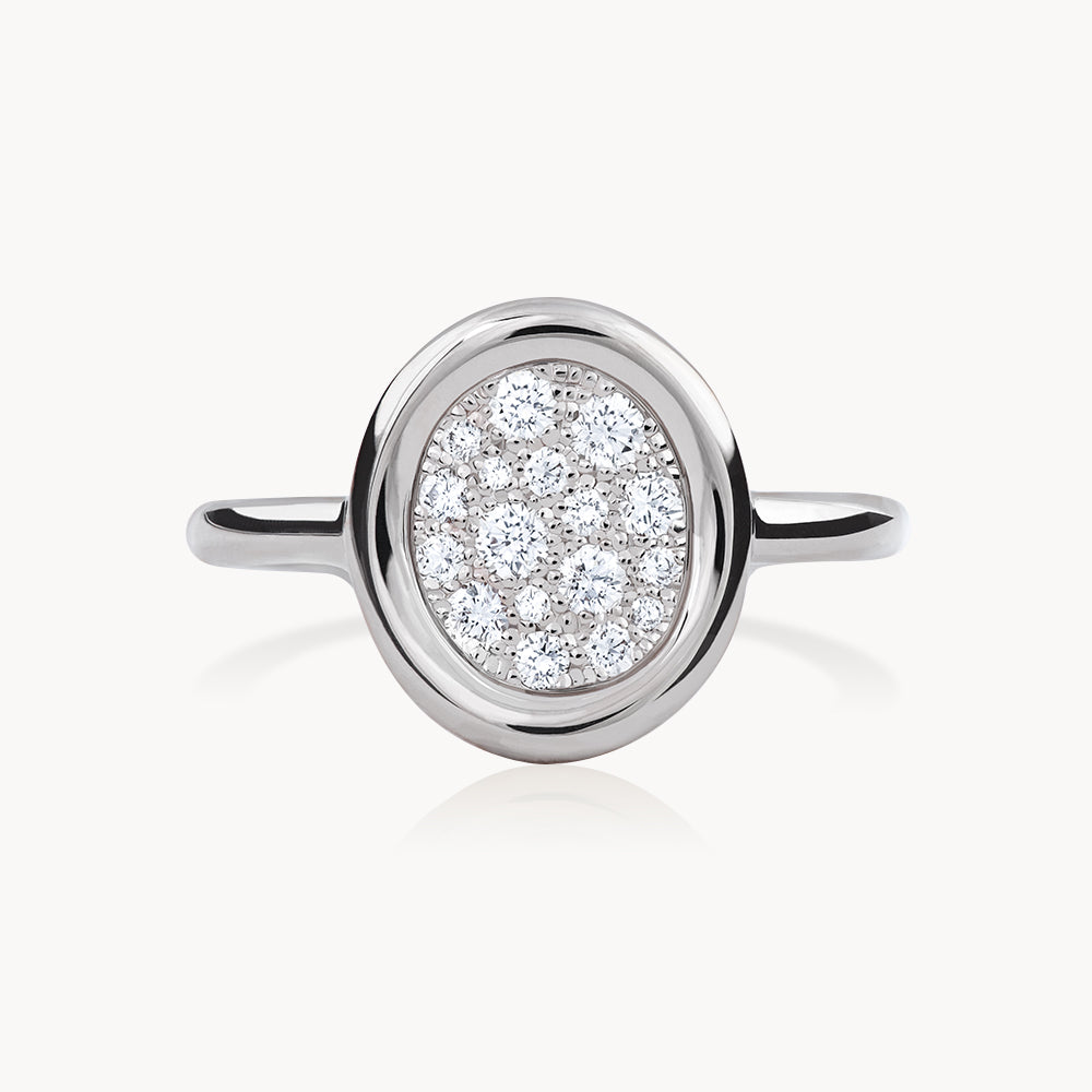 #Métal_Or blanc 18k