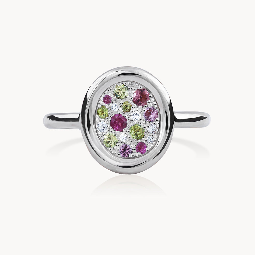 #Métal_Or blanc 18k