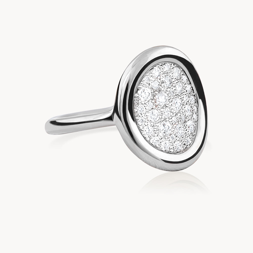 #Métal_Or blanc 18k