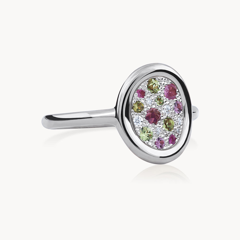 #Métal_Or blanc 18k