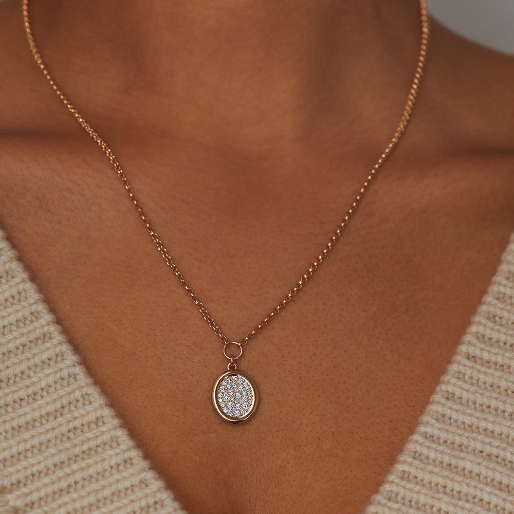 Pendentif Soluna diamants M - Deloison Paris