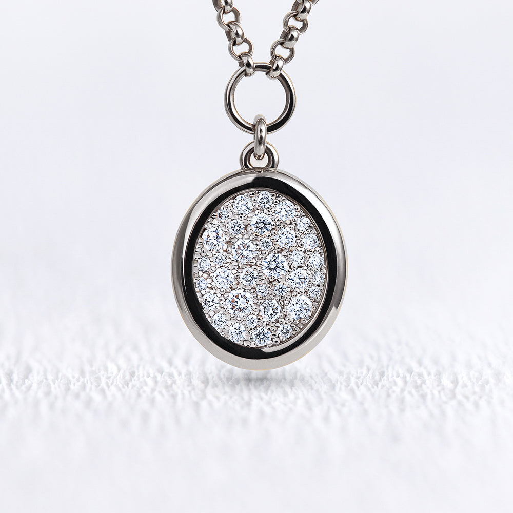 Pendentif Soluna diamants M - Deloison Paris