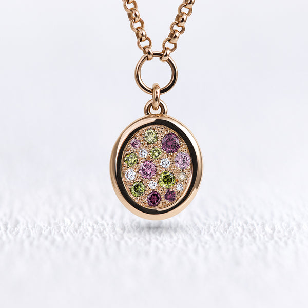 Pendentif Soluna saphirs bleus S - Deloison Paris