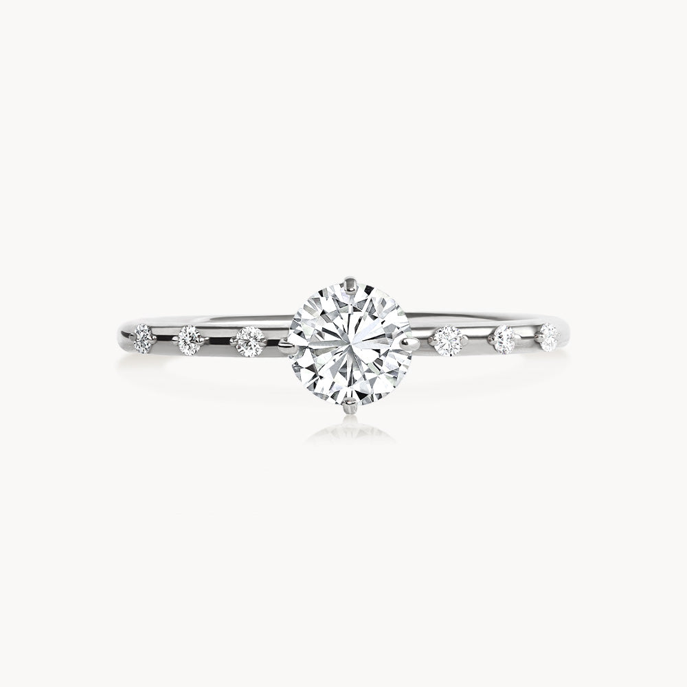 #Métal_Or blanc 18k