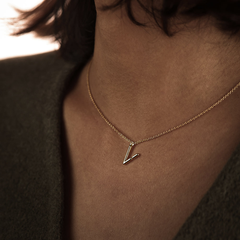 Collier BOLD - Lettre V - Deloison Paris