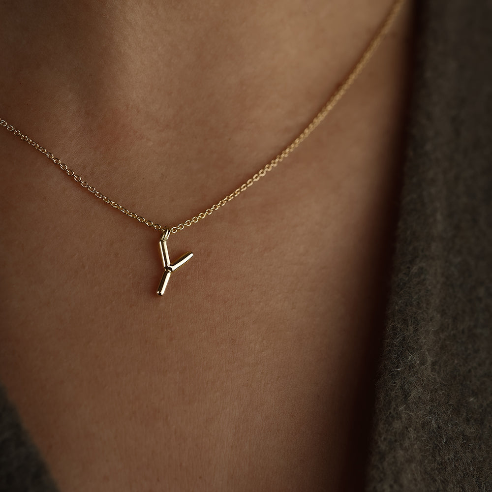 Collier BOLD - Lettre Y - Deloison Paris