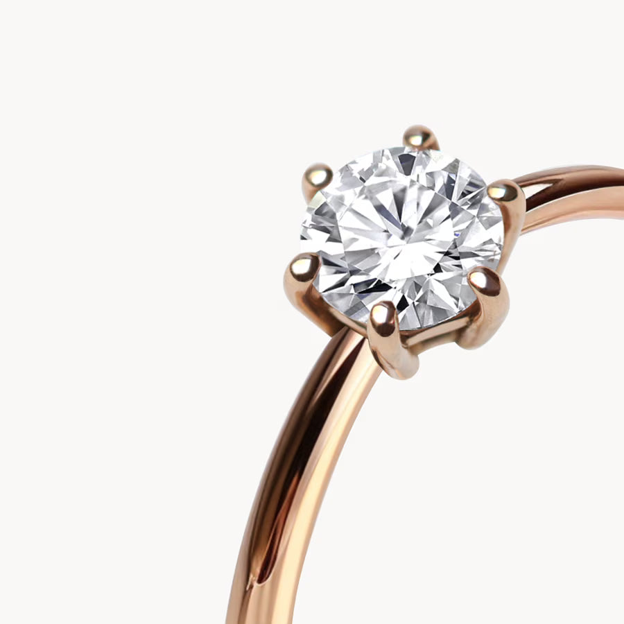 Bague solitaire diamant 